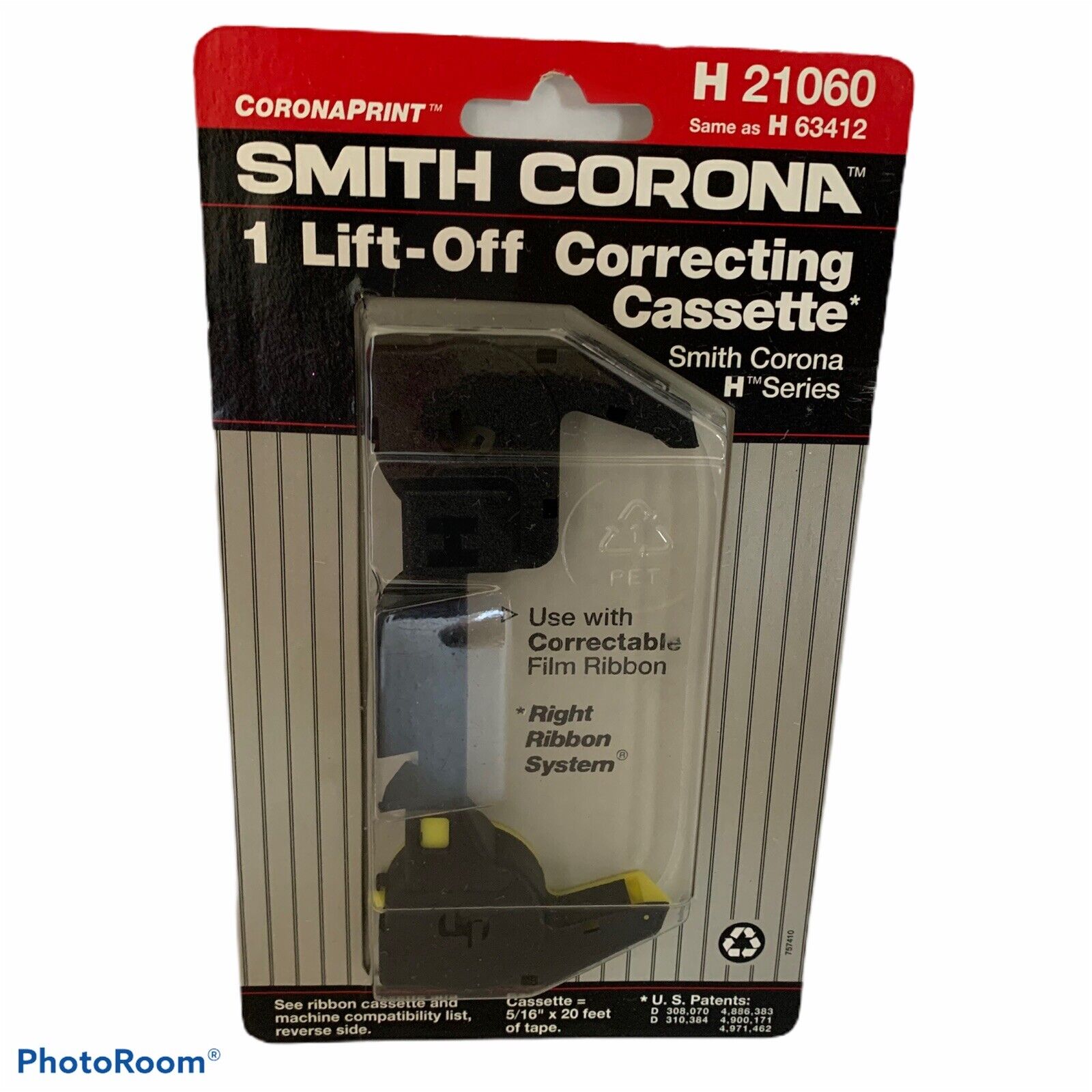 Smith Corona H21060 H63412 Lift Off Correcting Cassette H Series CoronaPrint New