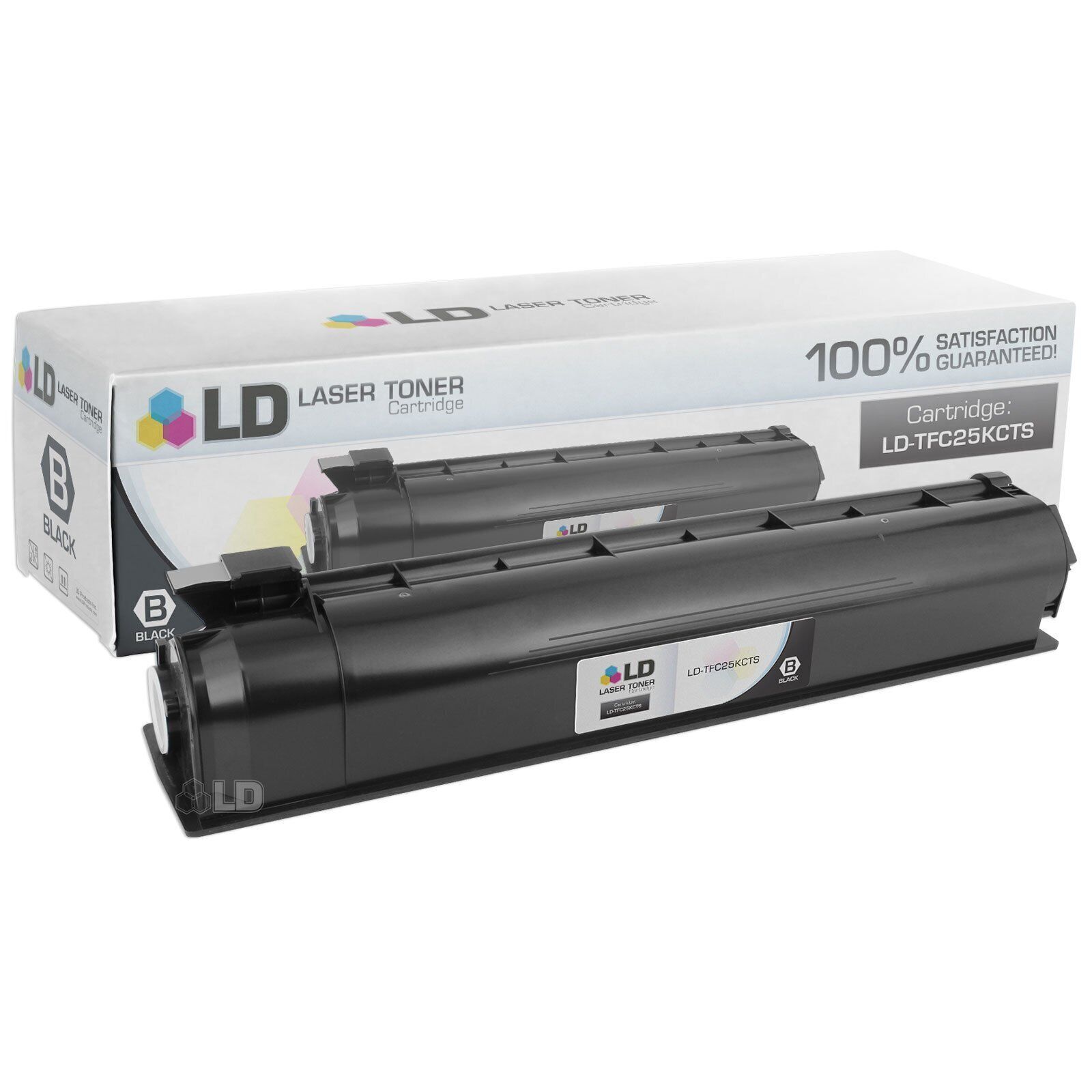 LD Products Compatible Replacement for Toshiba T-FC25-K Black Laser Toner