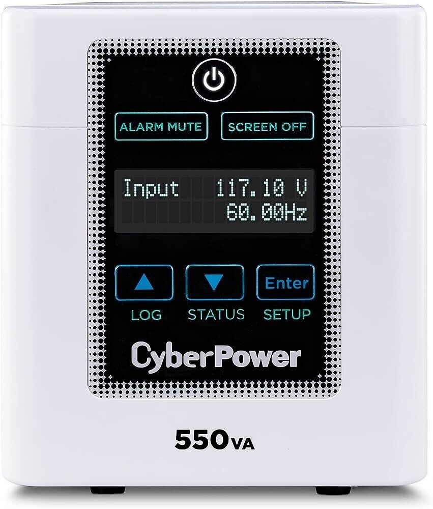 CyberPower M550L Medical-Grade UPS System, 550VA/440W, 4 Outlets, AVR, Tower