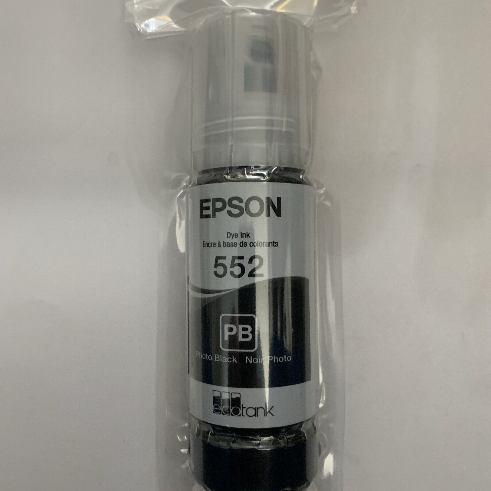 Epson 552 BK EcoTank Genuine Ink Ultra-high Capacity Black Bottle Exp 07/2028.