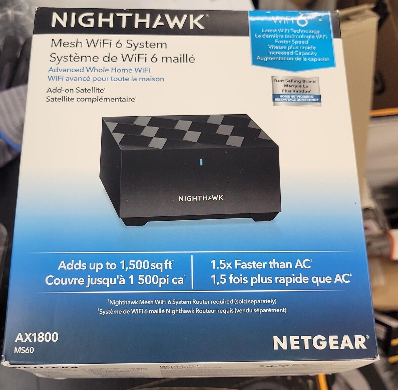 Netgear Nighthawk MS60 Mesh Add On Satellite Wifi 6 AX1800