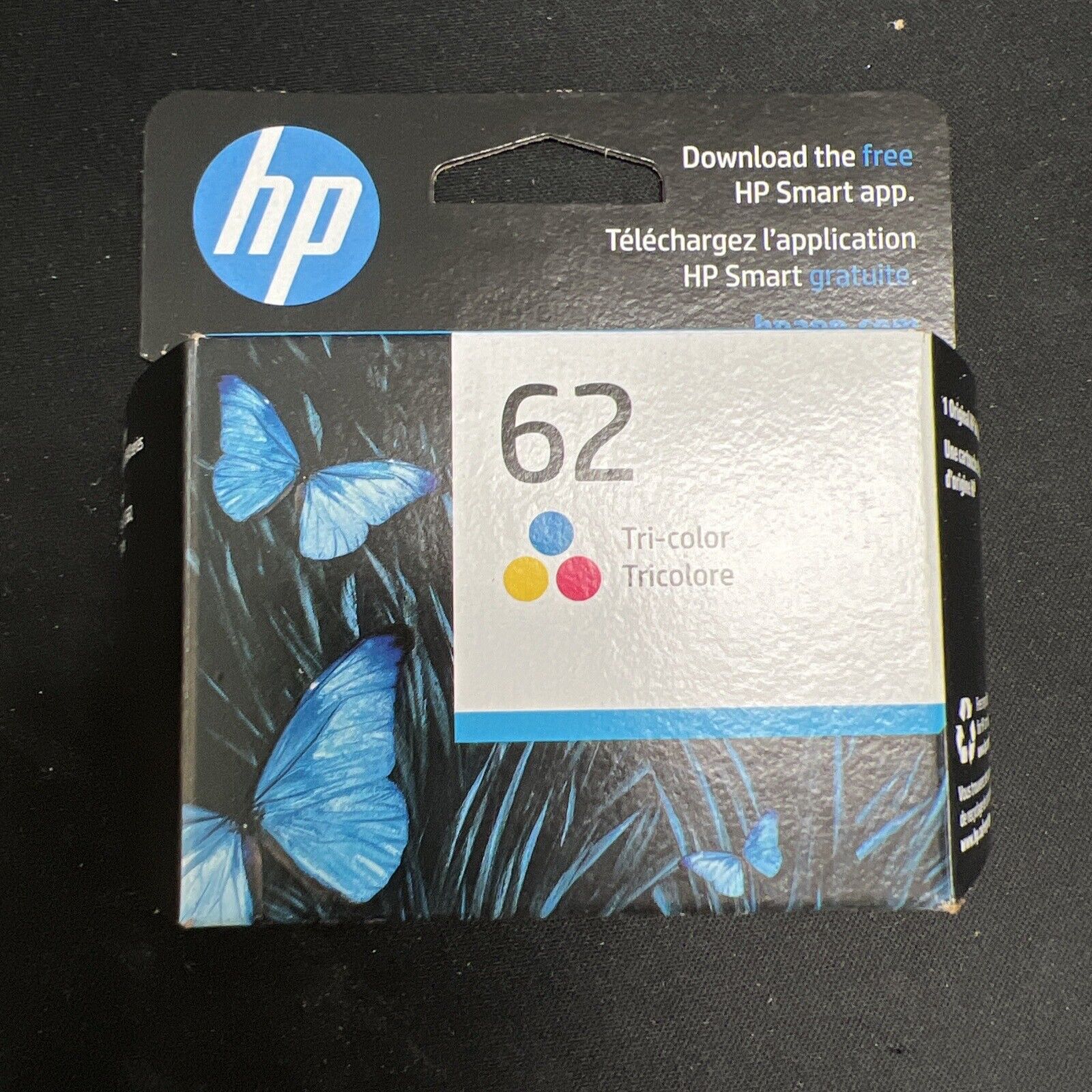HP 62 Tri-color Ink Cartridge, ~200 pages Expired Date: JAN 2024