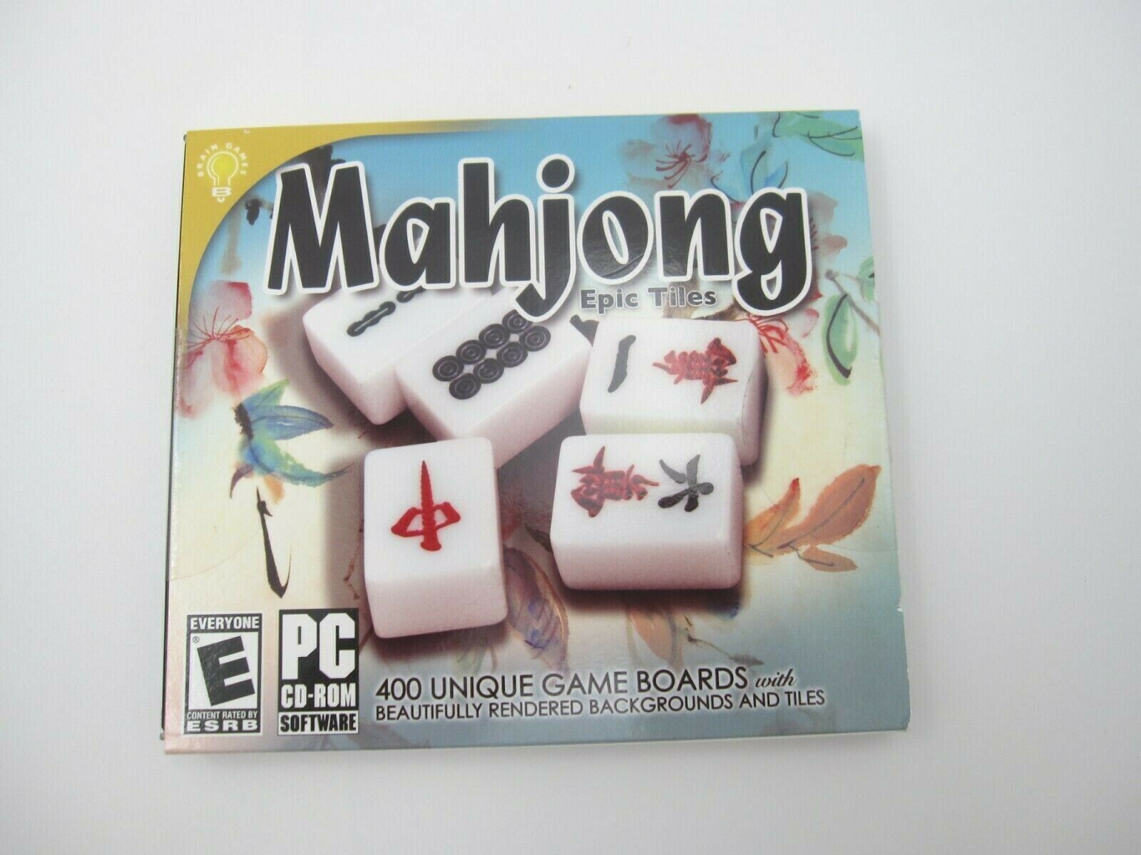 New Sealed Mahjon Epic 400 Unique Game Boards PC CD Rom Game (Rated E)
