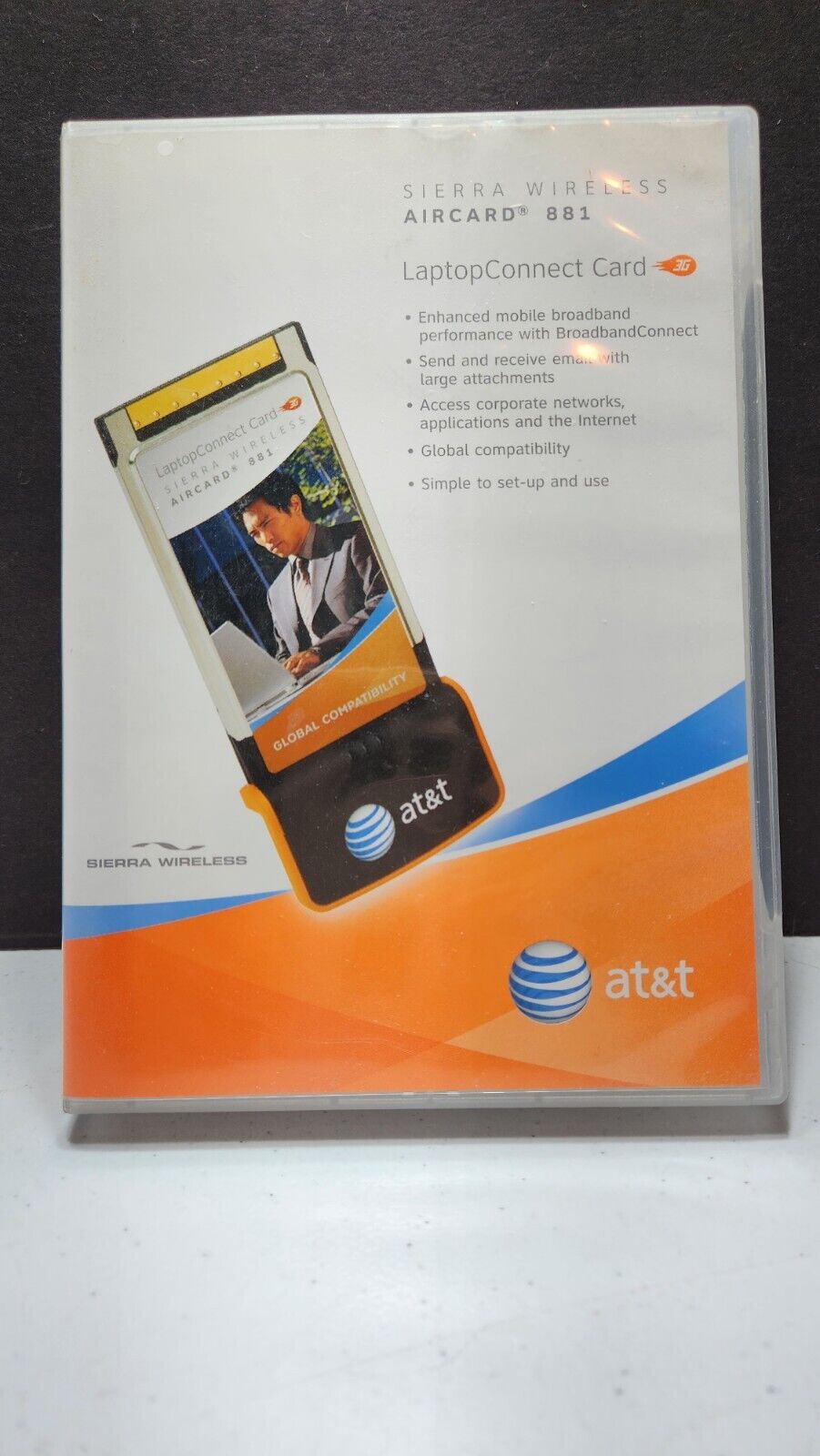 Vintage AT&T Sierra Wireless Airecard 881 Laptop Connect Card