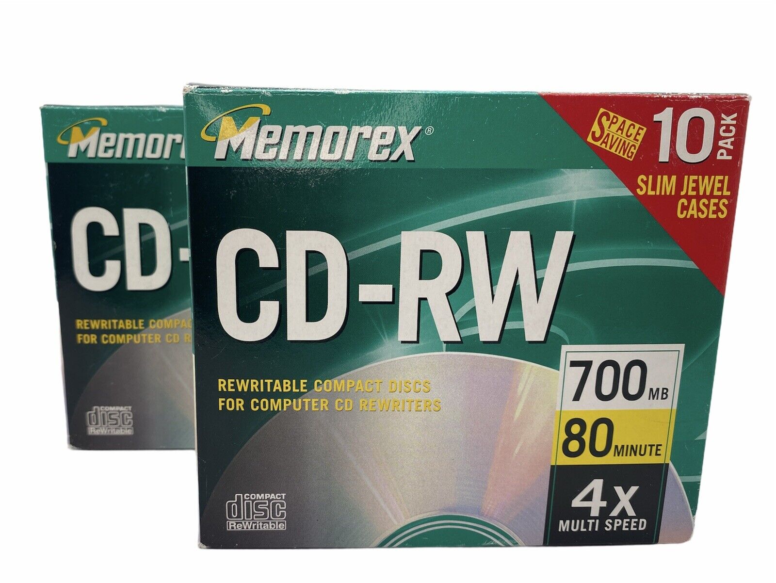 Memorex CD-RW 10pk/9pk Rewritable Compact Discs,700MB 80 MIN Open Box Read