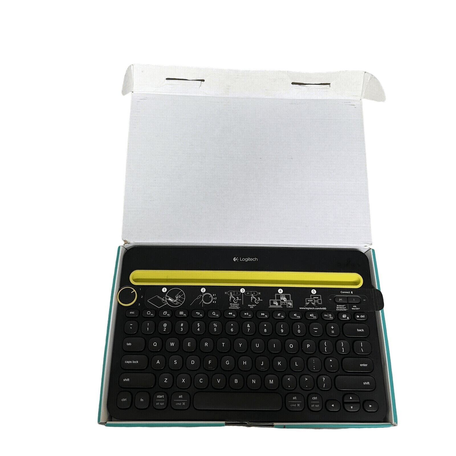Logitech K480 Wireless Keyboard for WINDOWS iPad MAC Android PC Chrome Tablet
