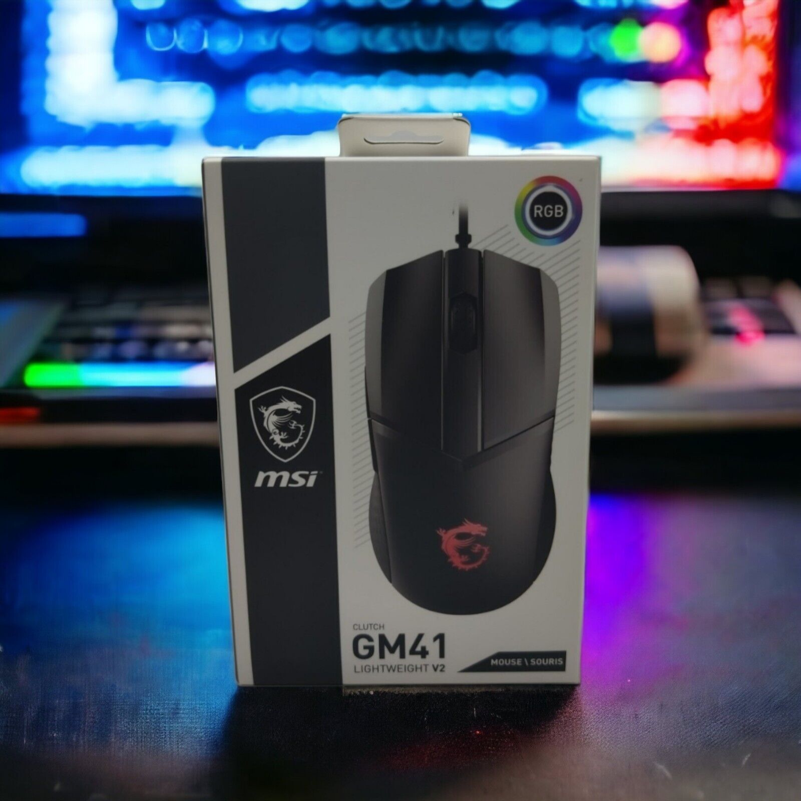 MSI Clutch GM41 Lightweight V2 Gaming Mouse - ClutchGM41V2 RGB Windows 