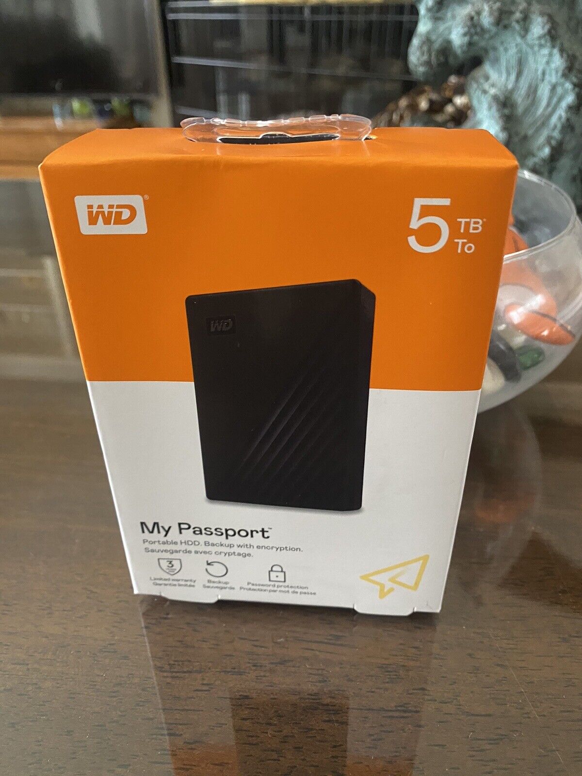 New - WD My Passport 5TB USB 3.0 Portable HDD External Hard Drive - Sealed