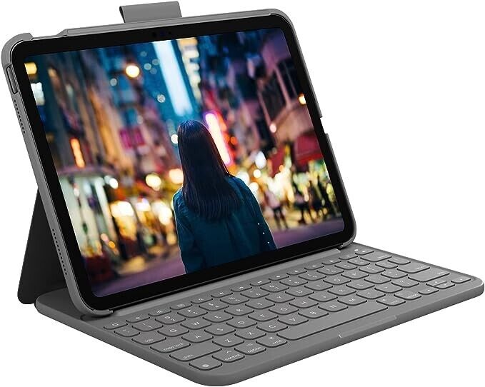 Logitech Slim Folio Bluetooth Keyboard Case for iPad 10th Gen 10.9
