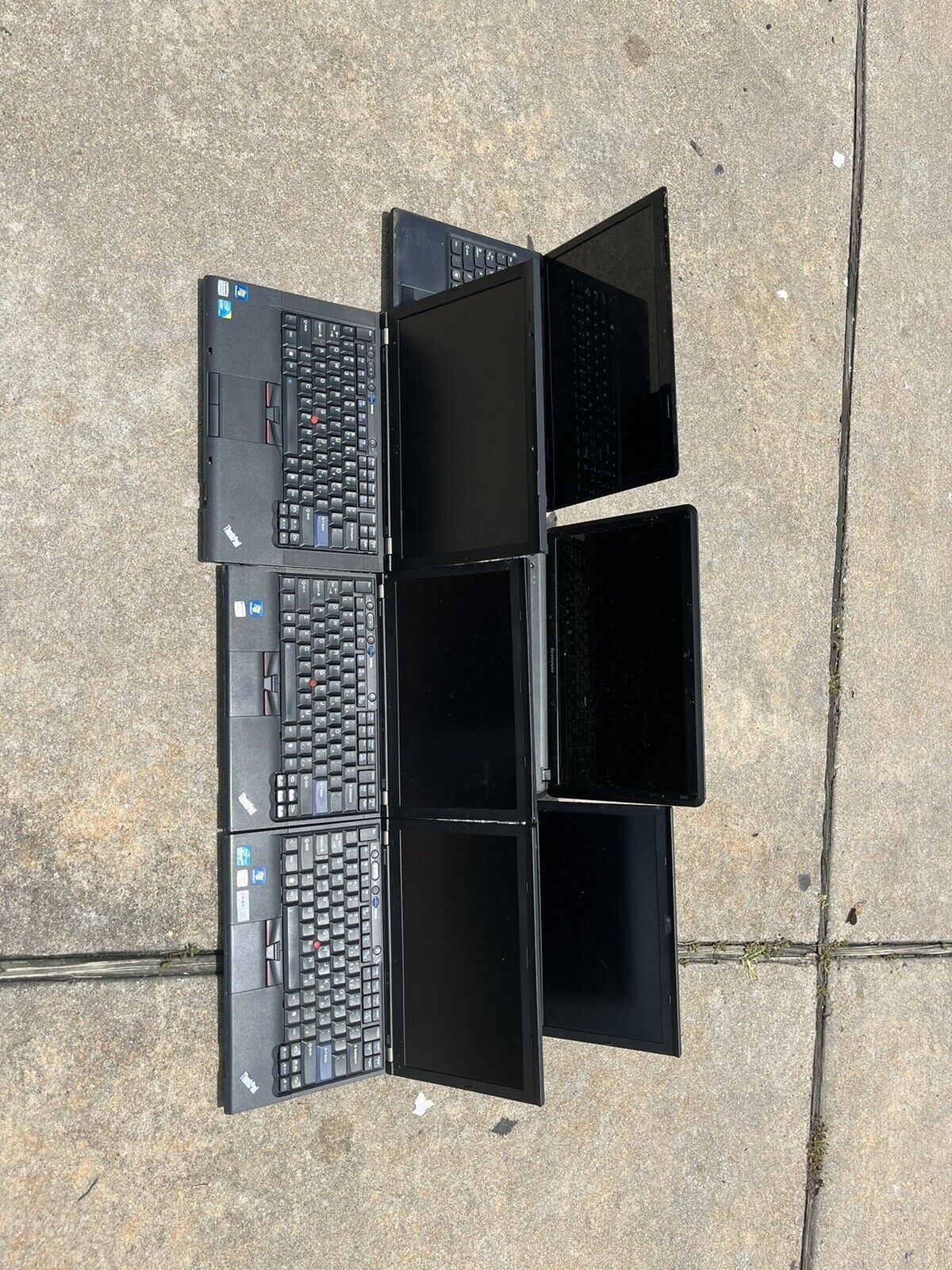 6 Lenovo Laptops X220 T410 I5 Thinkpads For Parts Repair Untested As-is