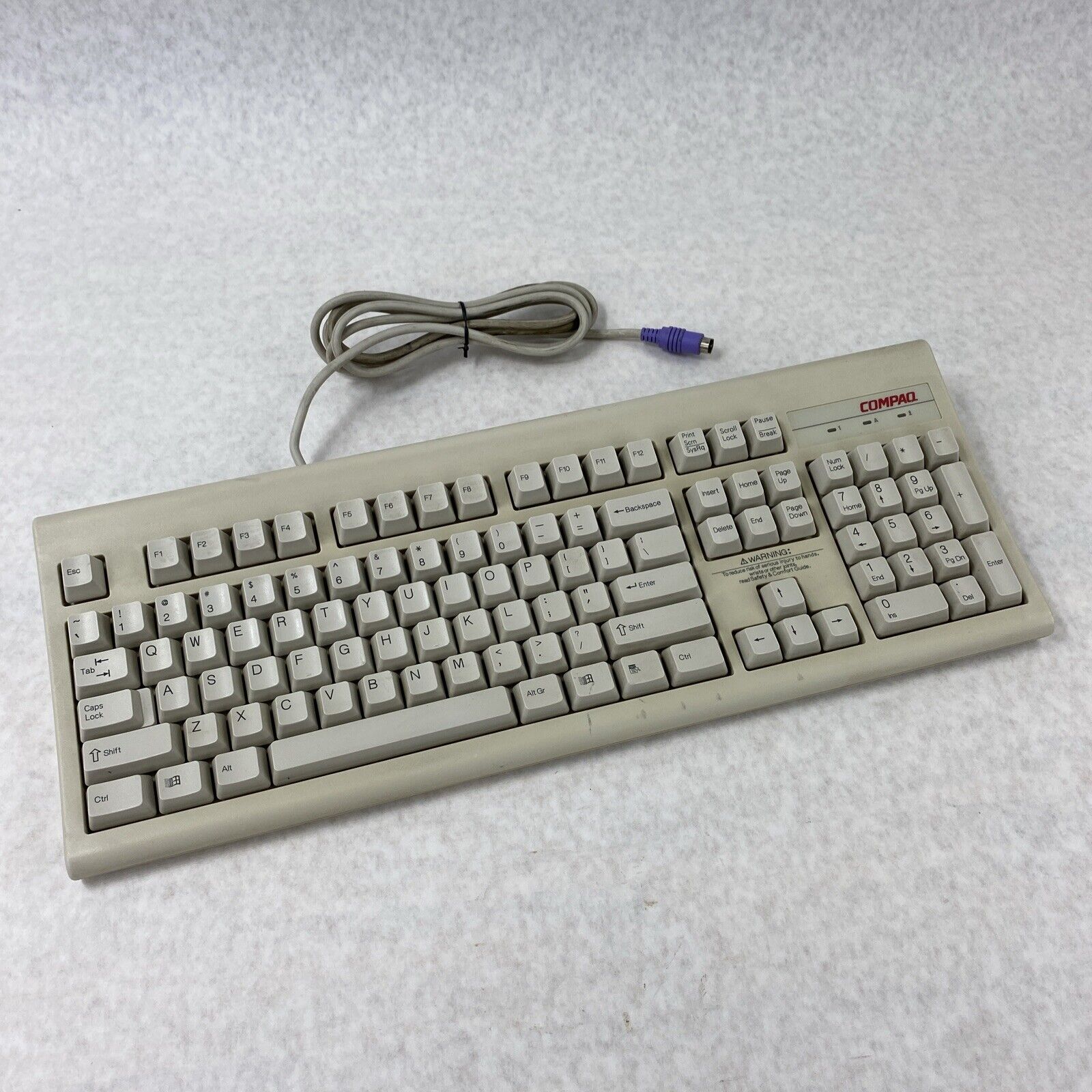 Vintage Compaq KB-3923 Wired PS/2 Keyboard