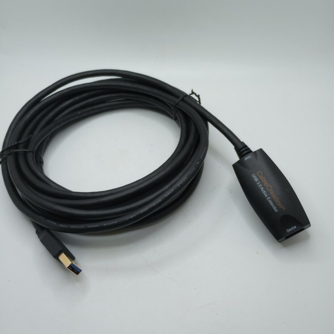 #L) CableCreation Active USB 3.0 Extension Cable (16.4-FT) - Black