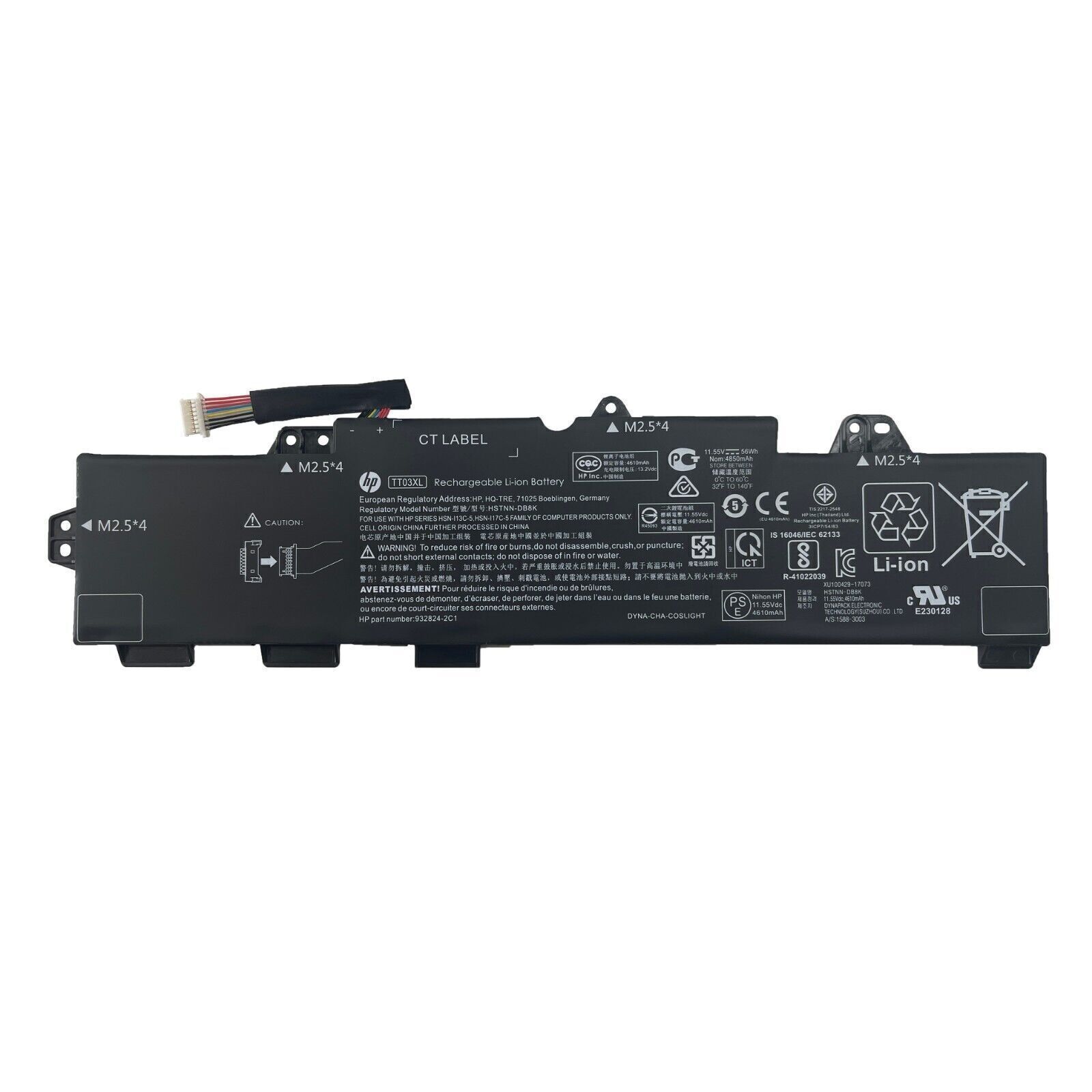 Genuine 56Wh TT03XL Battery For HP EliteBook 755 850 G5 932824-1C1 HSTNN-DB8K