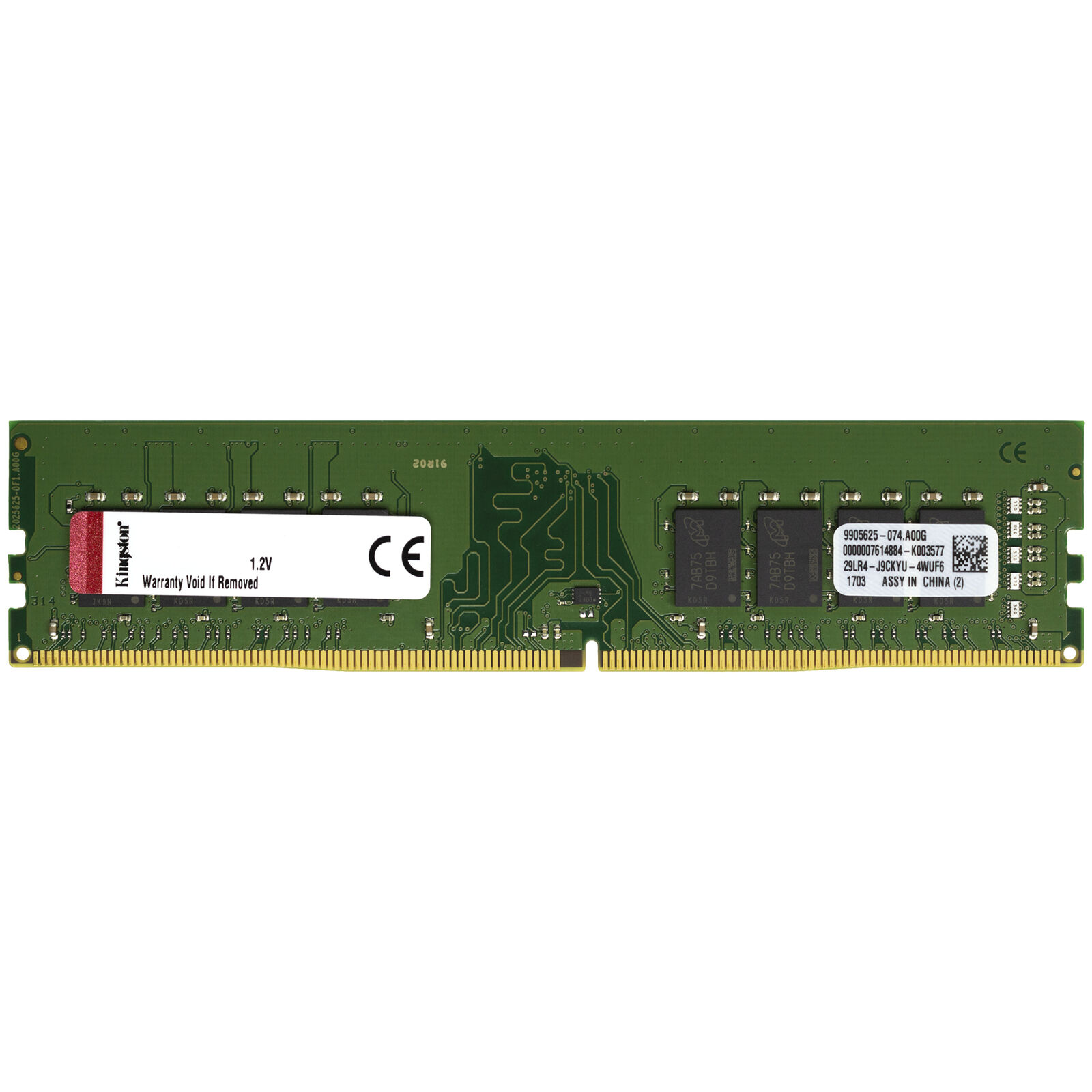 Kingston 16GB DDR4 2400 PC4-19200 DIMM 288-Pin 2Rx8 Desktop Memory RAM 1x 16G