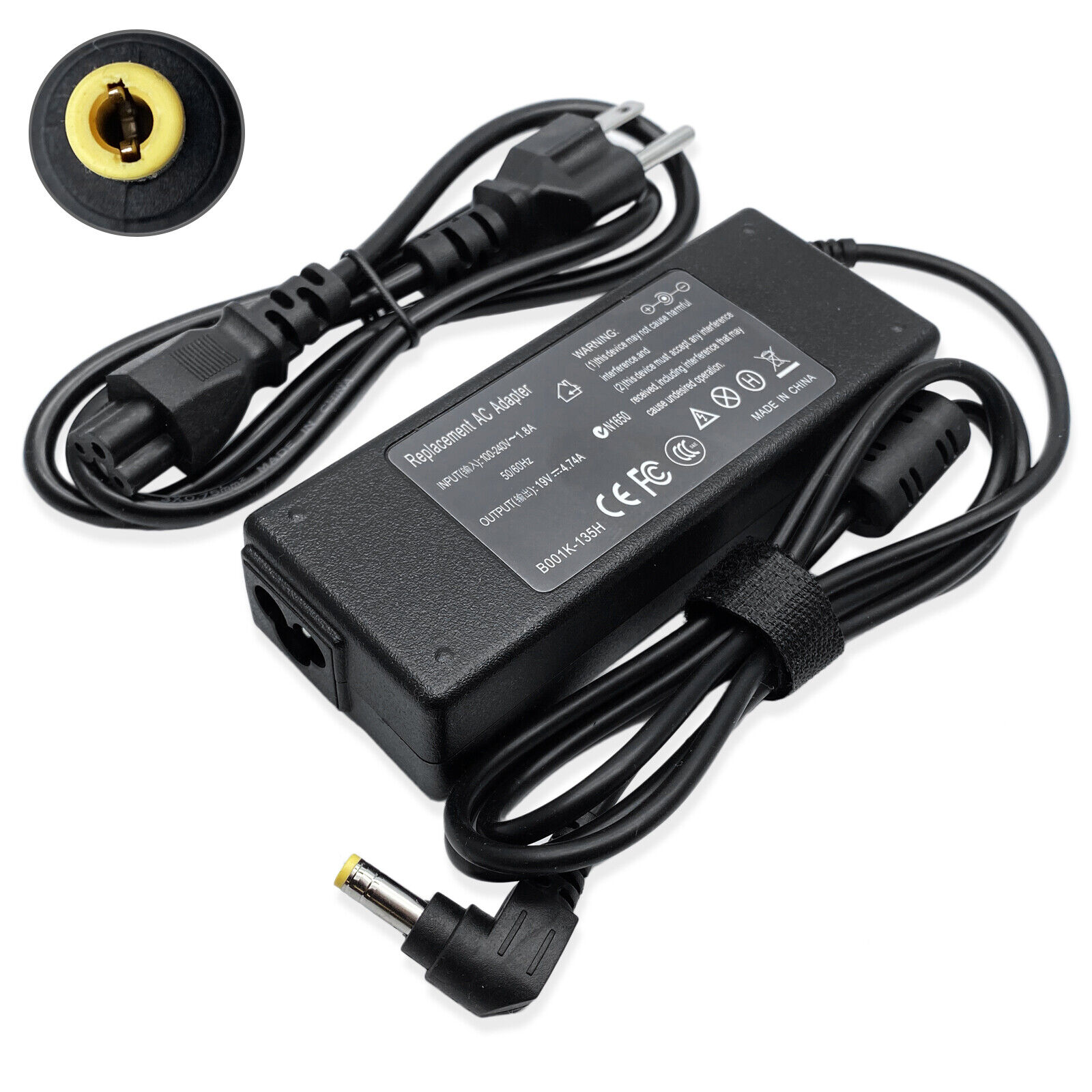 90W AC Adapter Charger Power For Toshiba Satellite L875 L875D L875D-S7232 Laptop