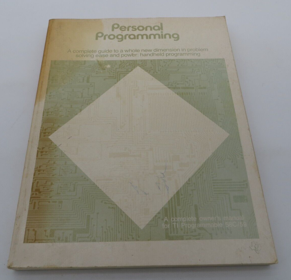PERSONAL PROGRAMMING Owners Manual for TI Programmable 58C/59 1979 book