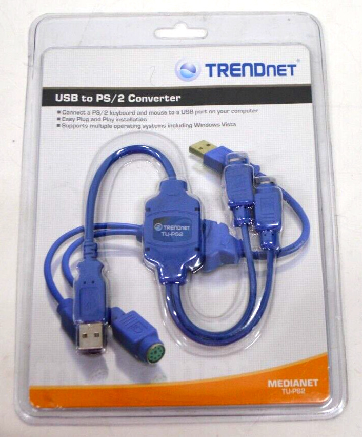 NEW Trendnet TU-PS2 Medianet USB to PS/2 Converter