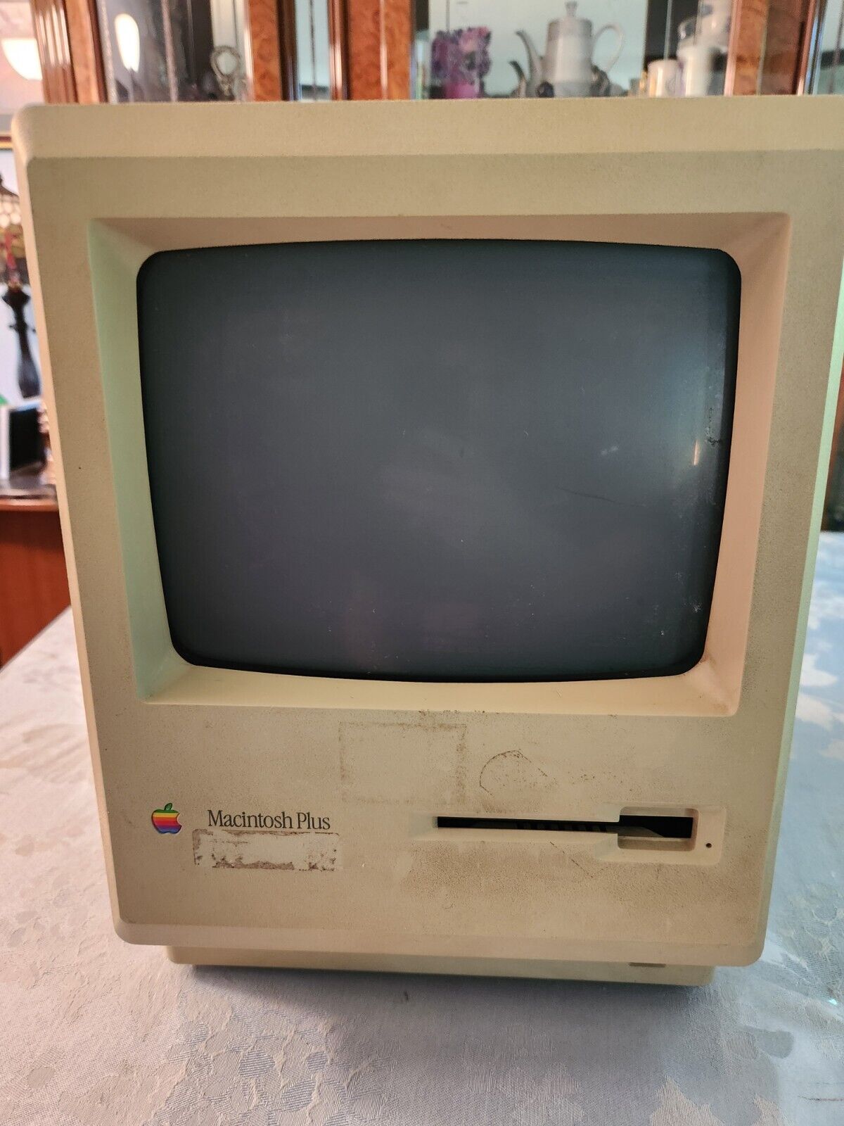 Vintage Apple Macintosh Plus Desktop Computer M0001 For Parts