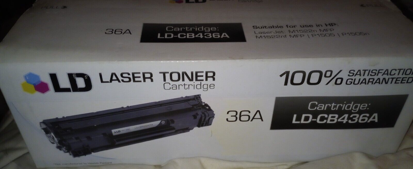 LD Products Compatible Replacement for HP 36A Black Toner Cartridge ( 1 Pack)