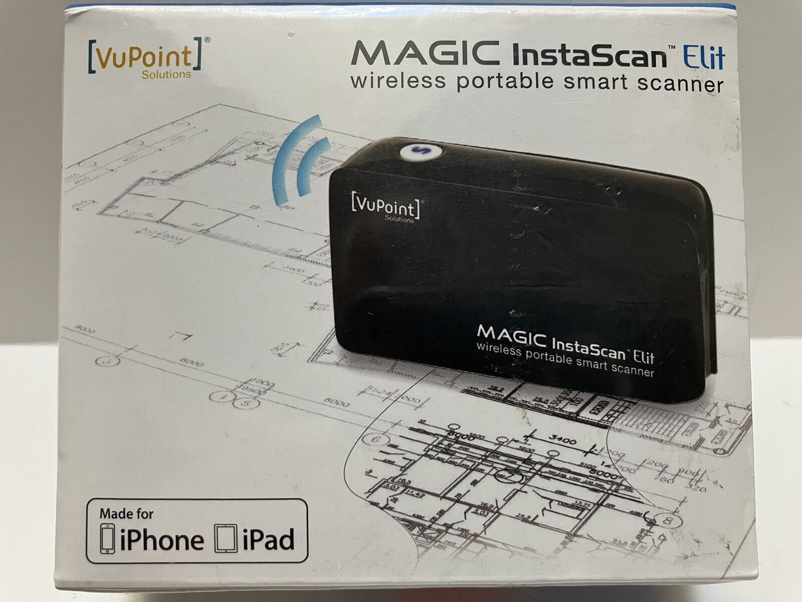 New Vupoint Magic InstaScan Elit Wireless Smart Scanner -Brand New in Sealed Pkg