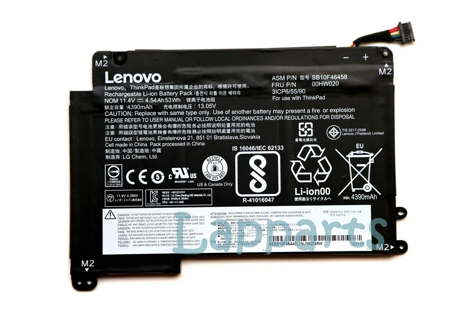 New Genuine 00HW020 00HW021 Battery for Lenovo Yoga 14 460 SB10F46458 SB10F46459
