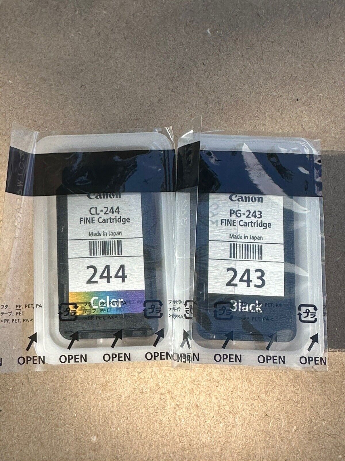 Genuine Canon  PG-243 CL-244  Pair of Ink Cartridge