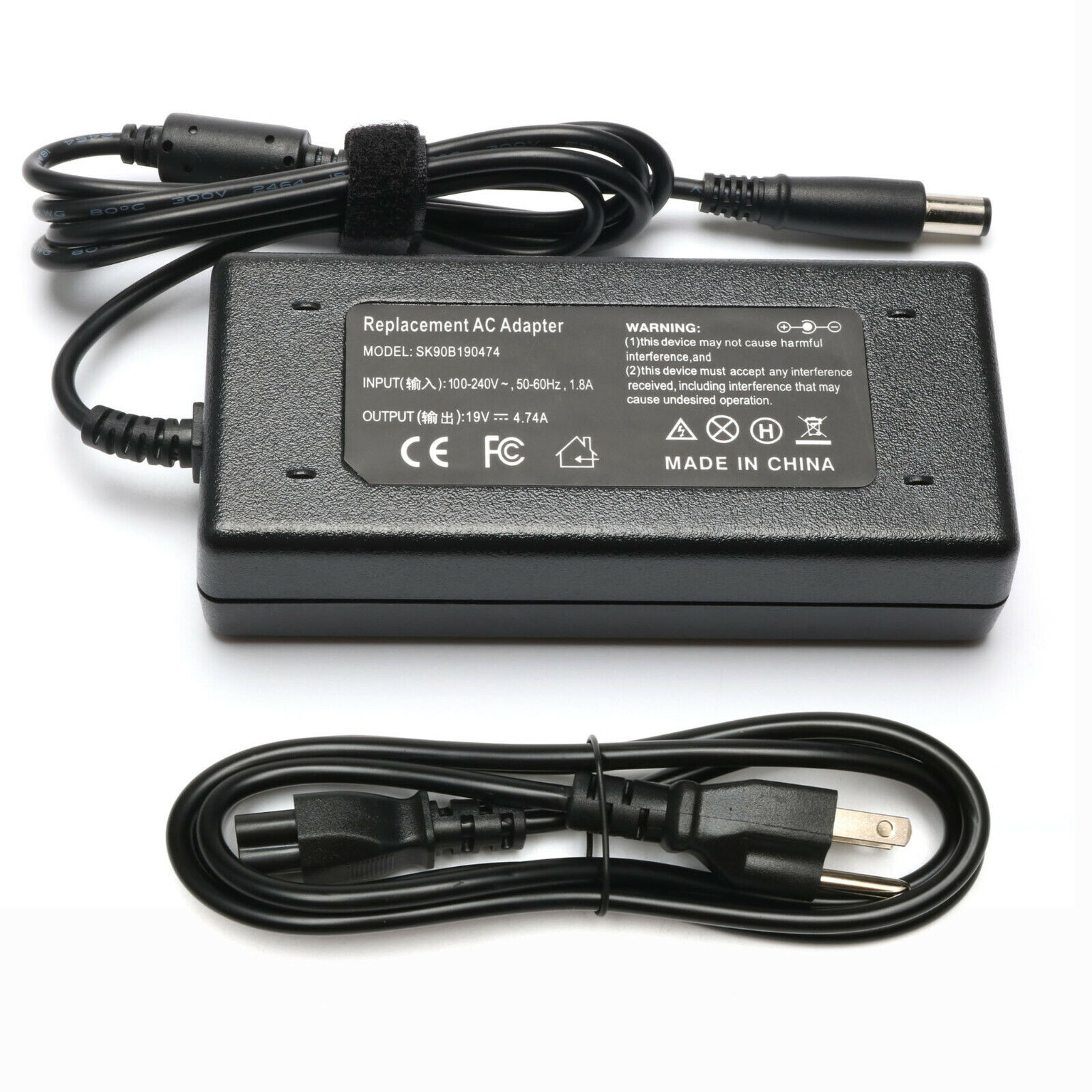 90W AC Power Supply Adapter Charger for HP EliteBook 2560p 2170p 2570p 8760p NEW
