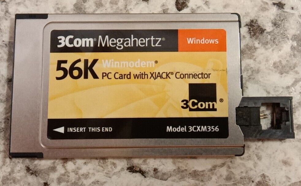 3Com 3CXM356 Megahertz 56K WinModem PC Card