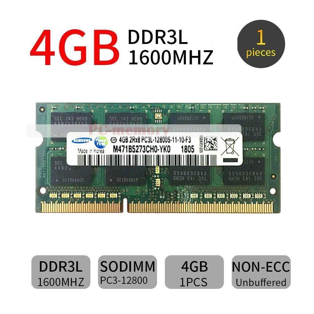 Samsung 4GB 8GB 16GB DDR3-1600MHz PC3L-12800S 204Pin 1.35V SO-DIMM Laptop Memory