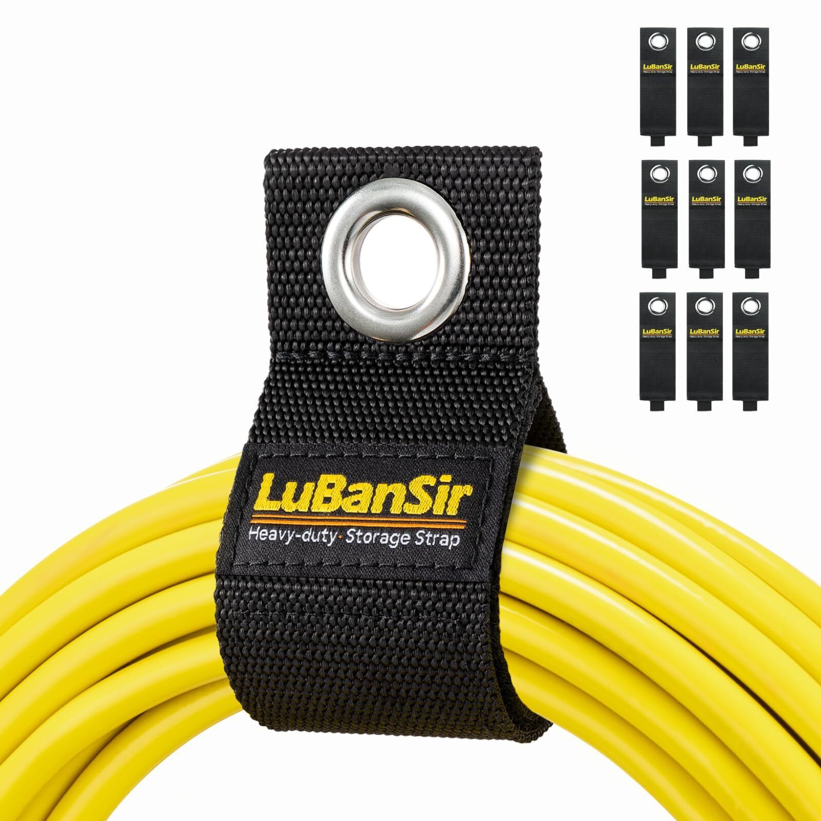 LuBanSir 9 Pack Extension Cord Holder Organizer, 13-inch Heavy Duty Storage S...
