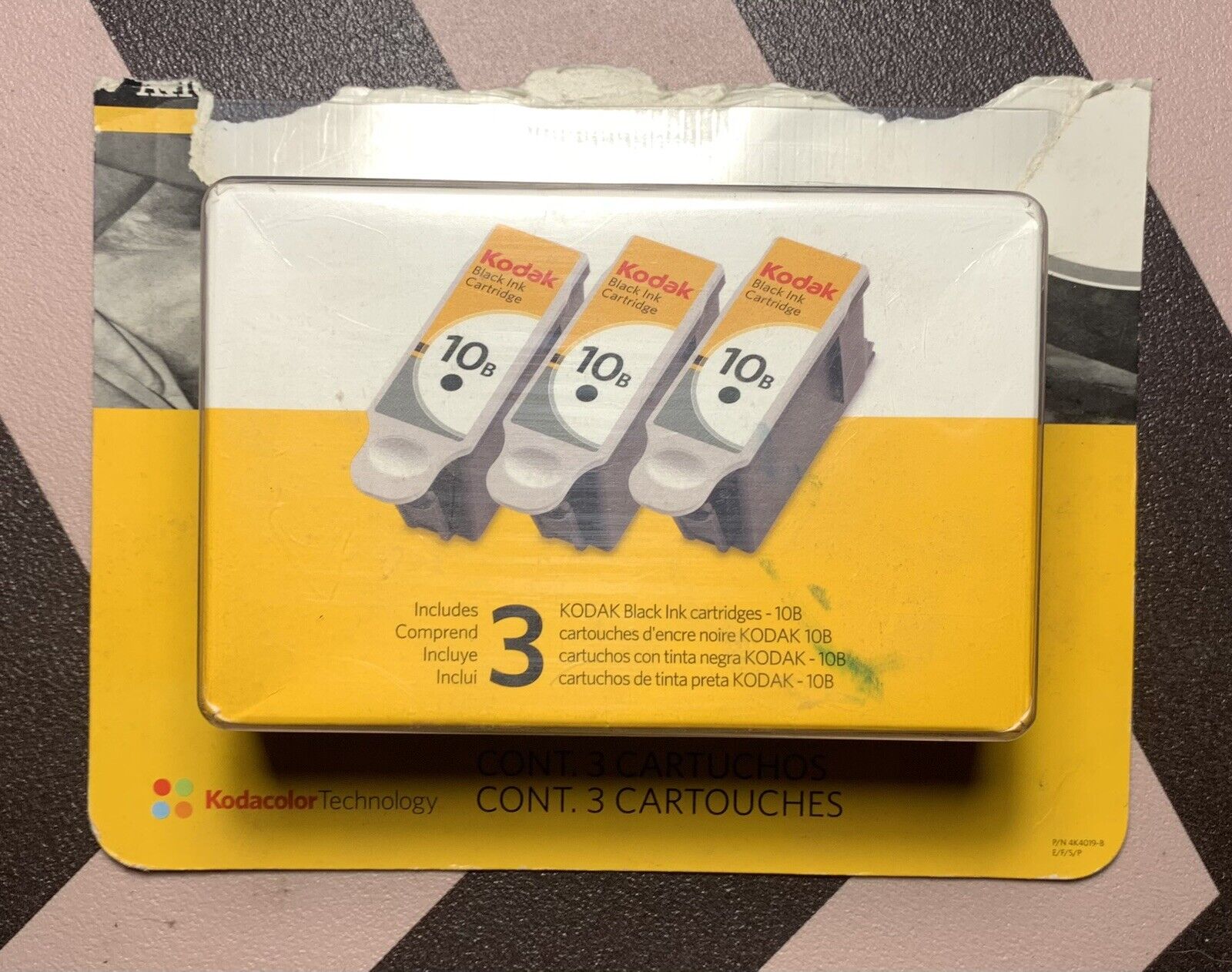 Kodak 10B Genuine OEM 3 pk Triple Pack Black Set Ink Cartridges New Sealed Cheap