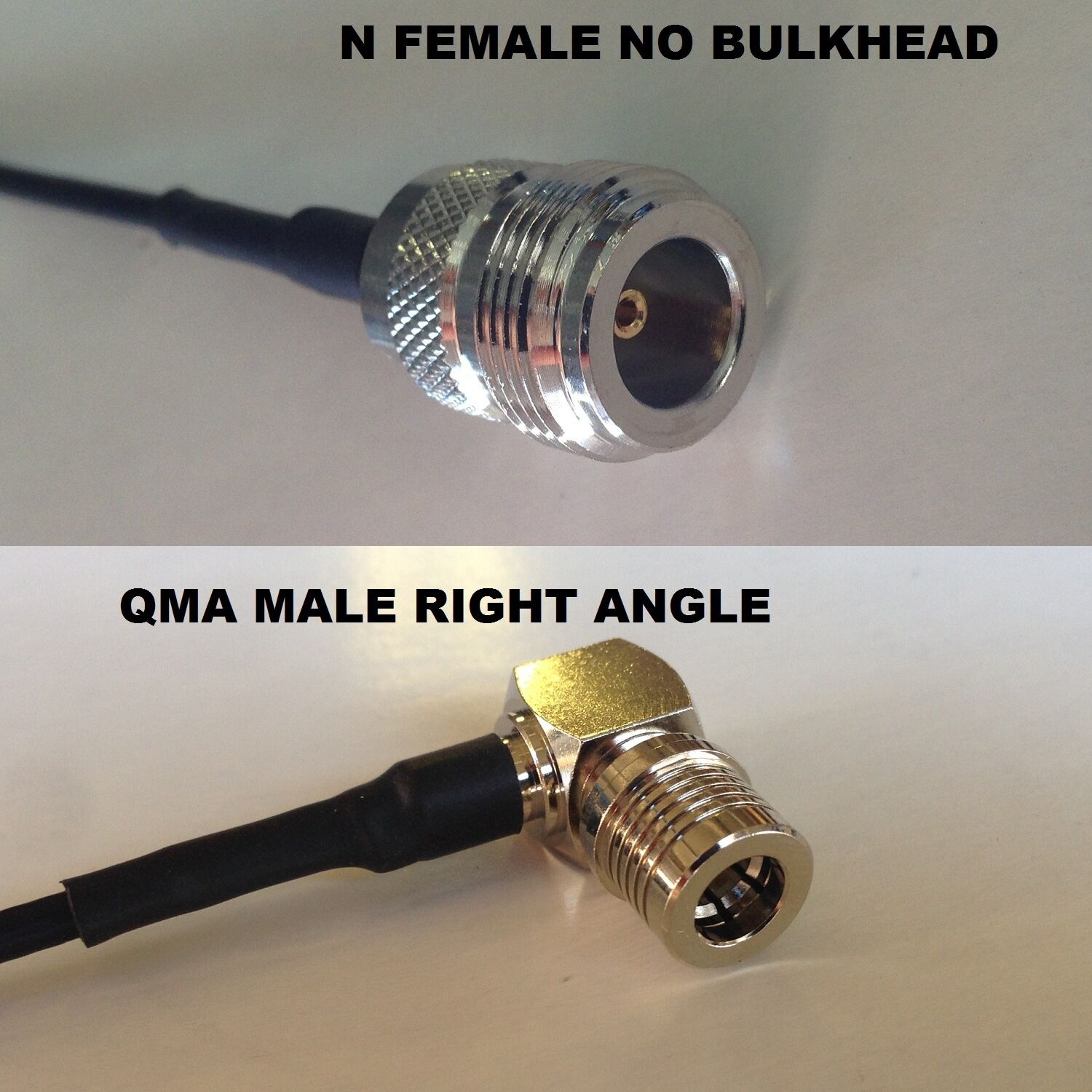 RG316 N FEMALE to QMA MALE ANGLE Coaxial RF Cable USA-US