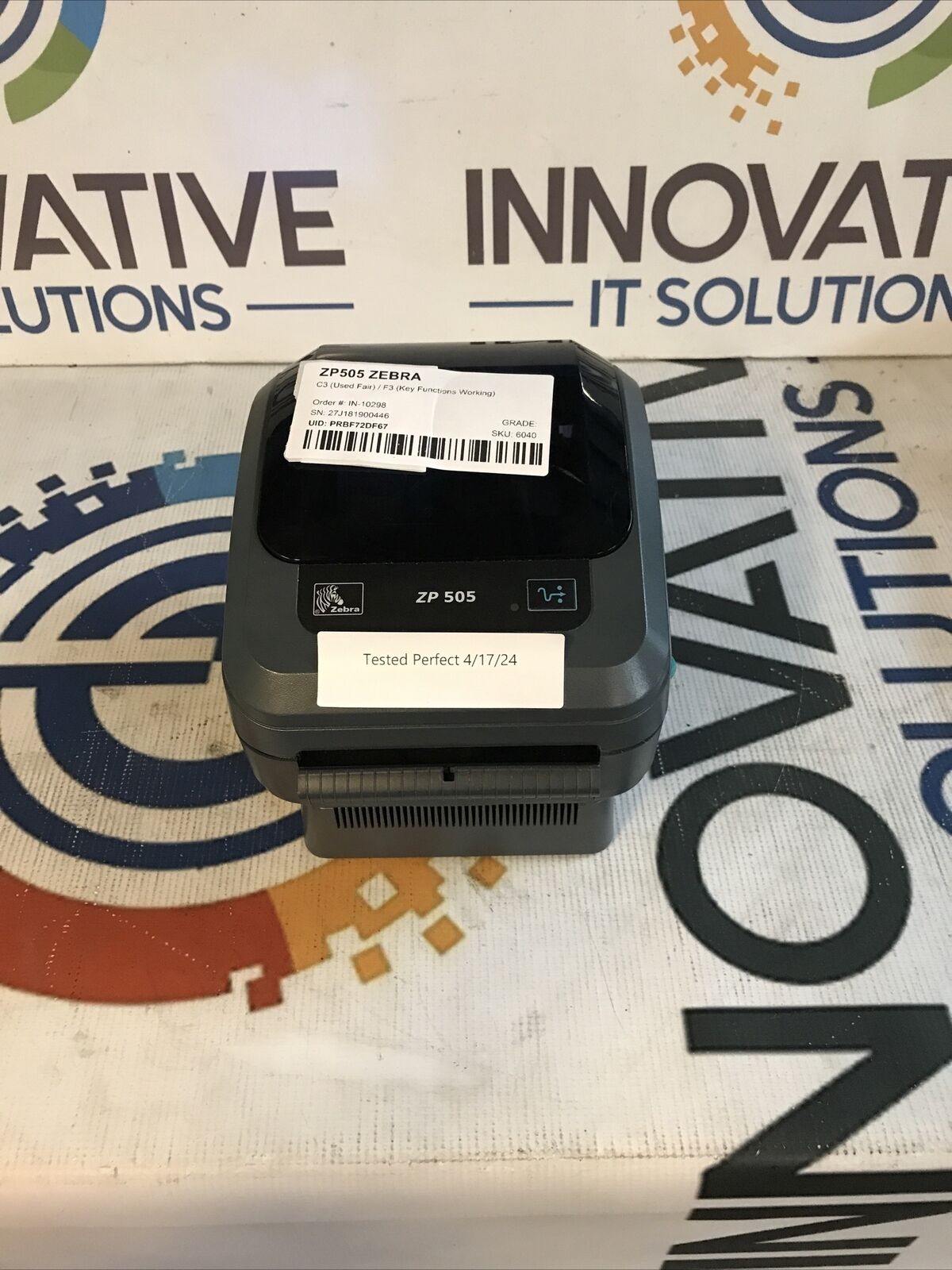 Zebra ZP 505 Thermal Label Printer with  Power Supply