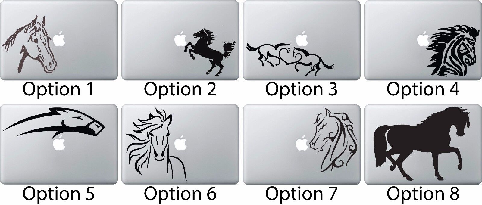 Horse Standing Decal Sticker for Apple Mac Book Air/Pro Dell Laptop Mustang Foal
