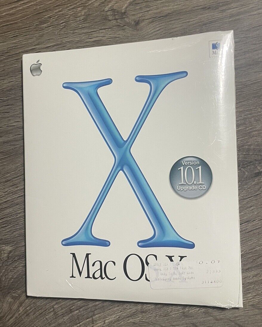 Apple Computer Software Mac OS X Version 10.1 Upgrade CD M8621LL/A New Sealed