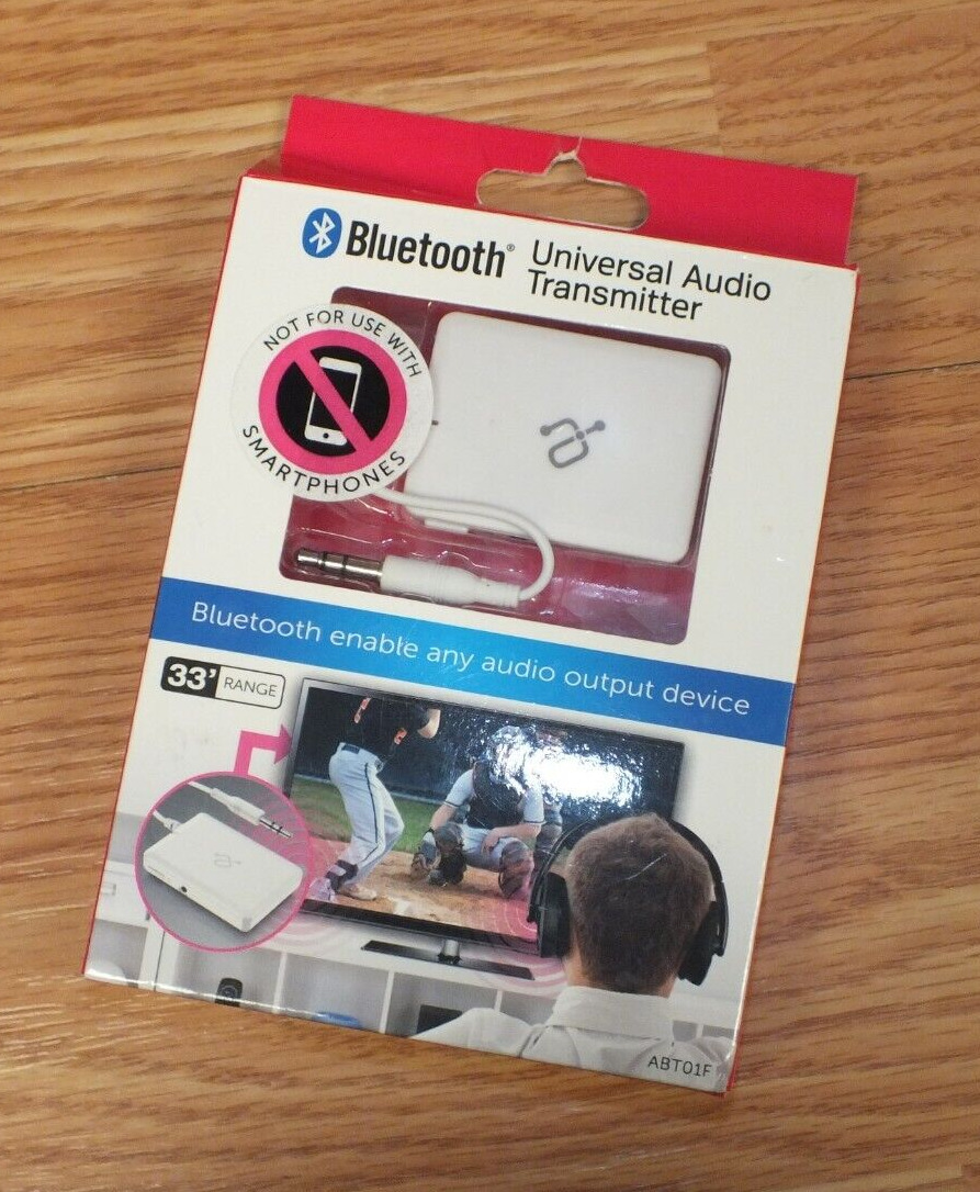 Genuine Aluratek Bluetooth Universal Audio Transmitter For Audio Devices