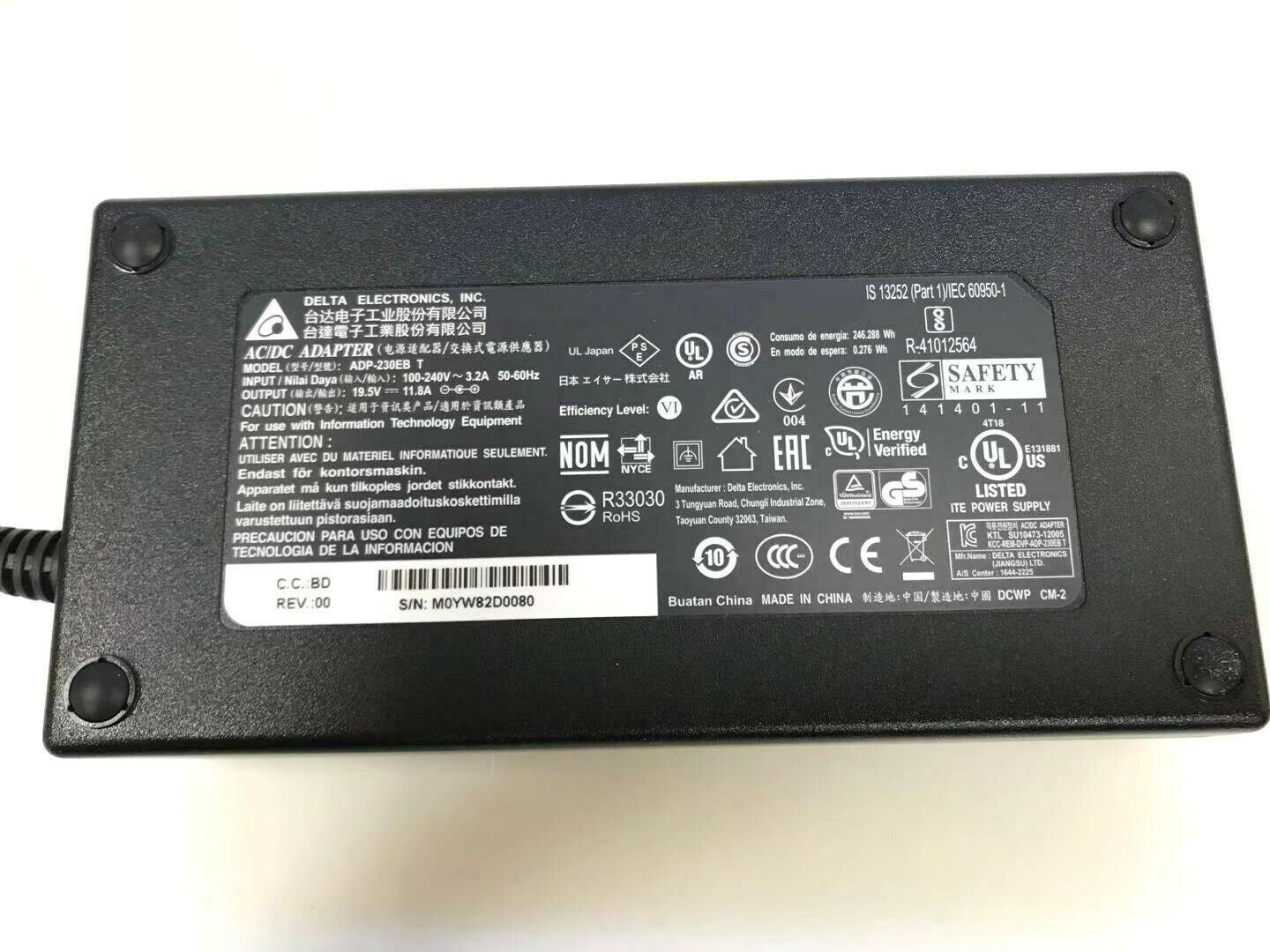 Original OEM Delta 230W ADP-230EB T Charger for ASUS G750JH-DB71 Laptop w/ Cord