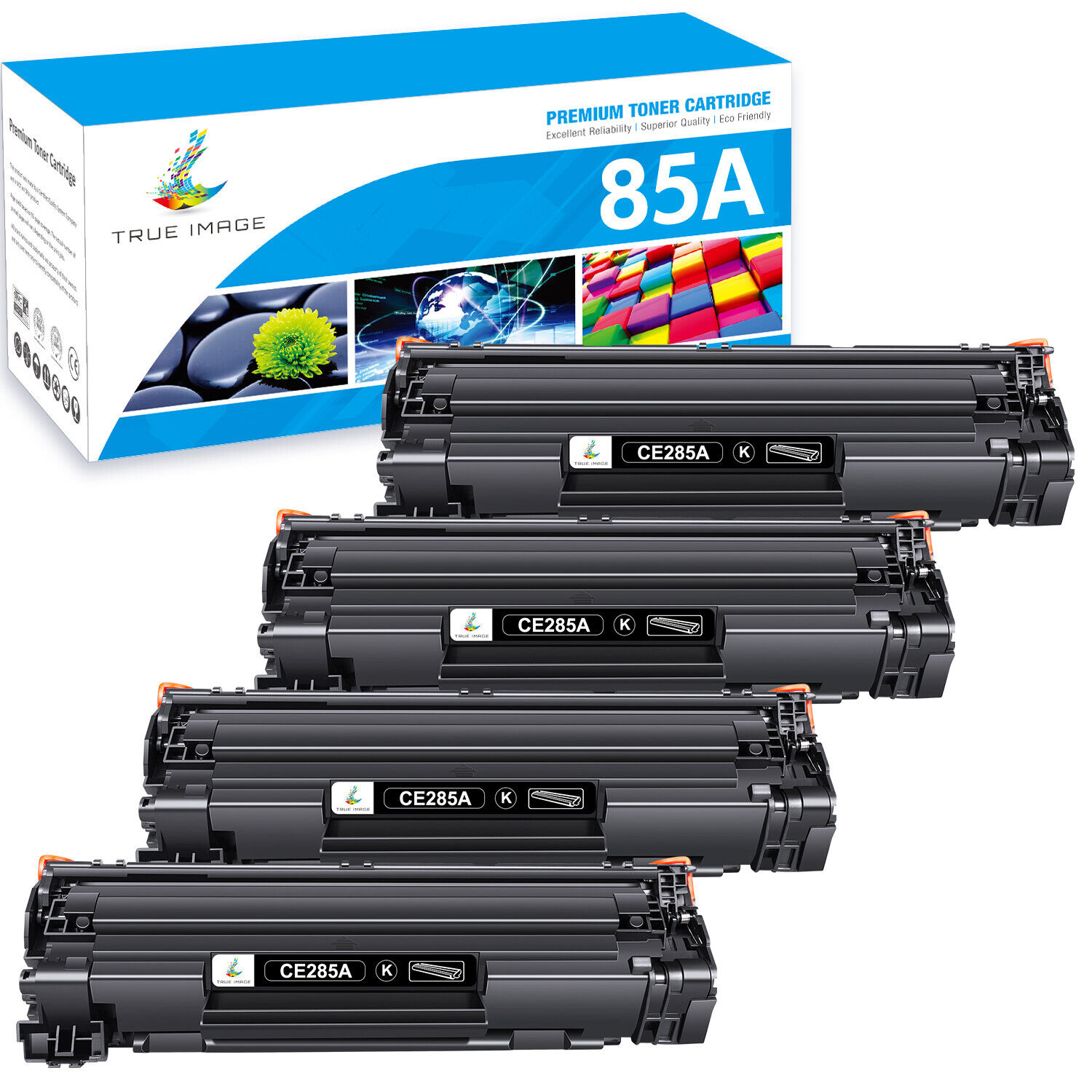 1-4x Toner Cartridge for HP CE285A 85A LaserJet ProP11505 P1006 P1102 P1109w