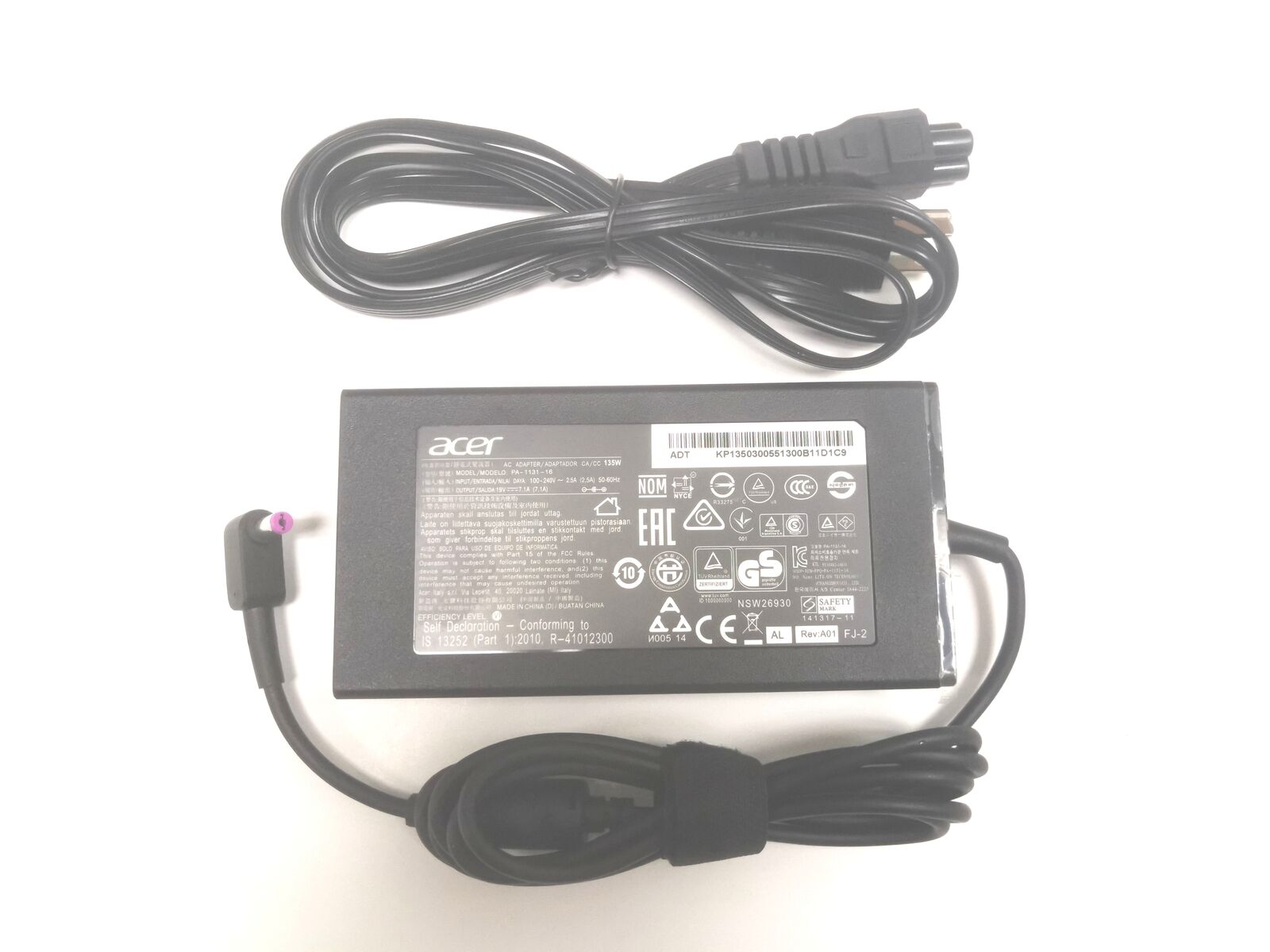 Genuine 135W AC Power Adapter For Acer ConceptD 5 Pro CN515-71P CN515-71P-72PQ