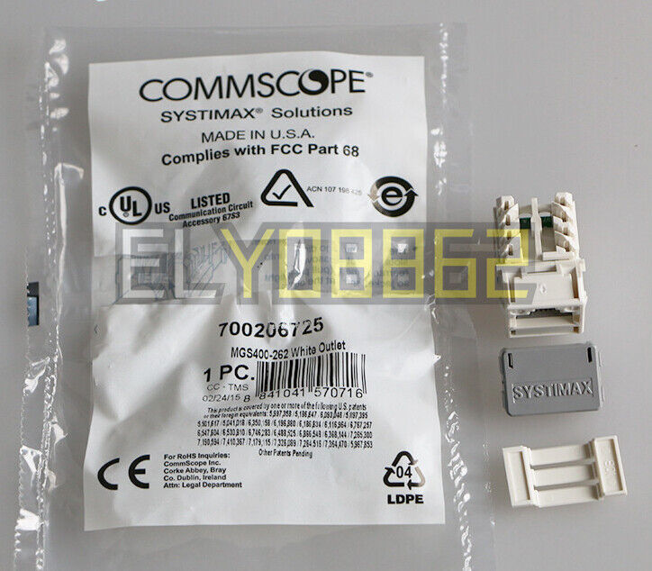 QTY:25 FOR Commscope six types of network information module RJ45CAT6 MGS400-262