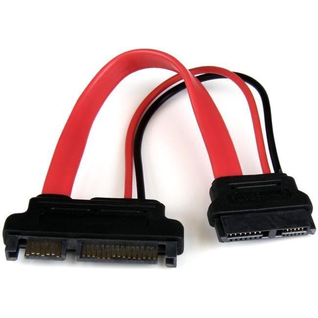 StarTech.com 6in Slimline SATA to SATA Adapter with Power - F-M