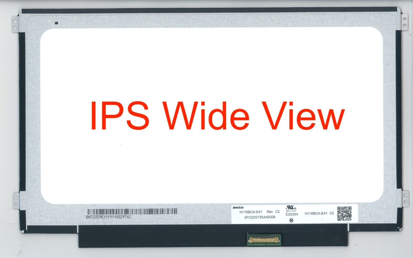 Innolux N116BCA-EA1 REV.C1 C2 C3 C4 IPS Wide View Matte HD 1366x768 LCD Screen