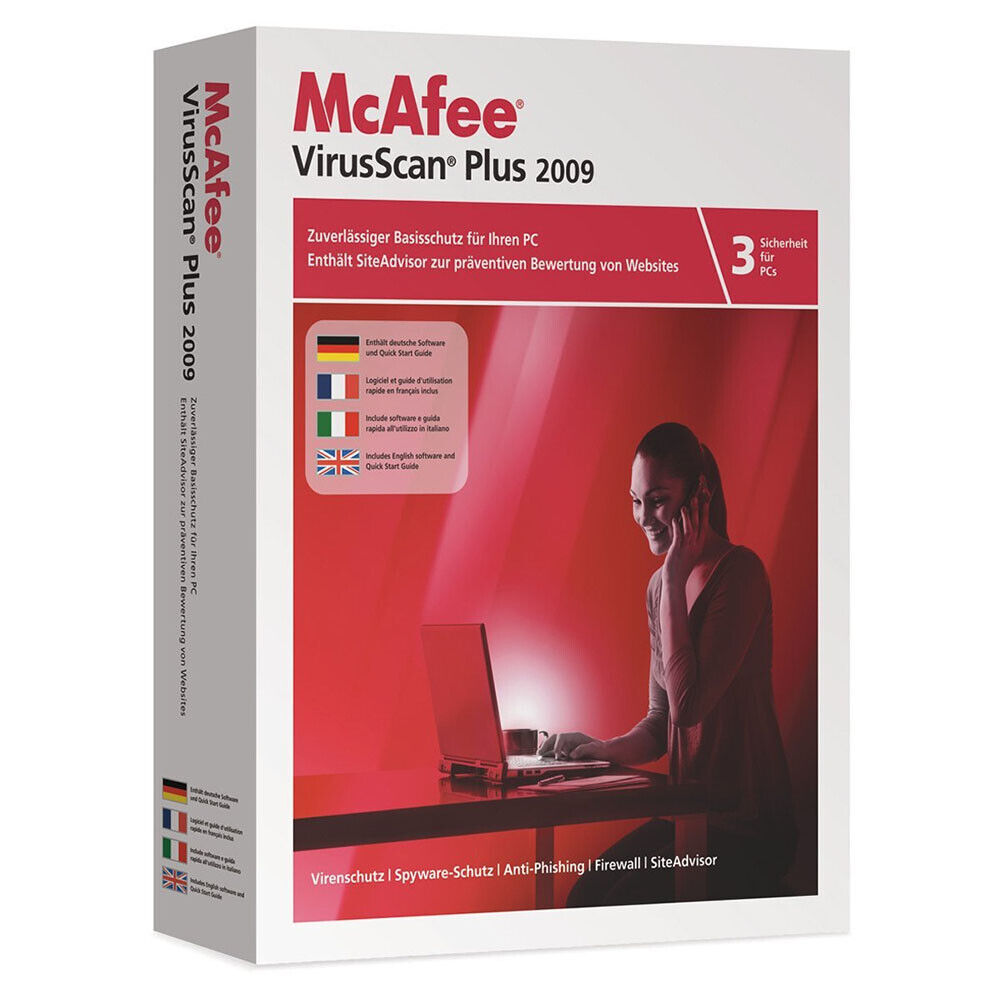 Mcafee Virusscan Plus 2009 - 3 User