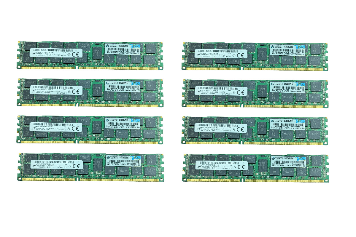 128GB (8x 16GB) DDR3 PC3-14900R ECC Server Memory HP DL360 DL380 DL580 G7 / G8