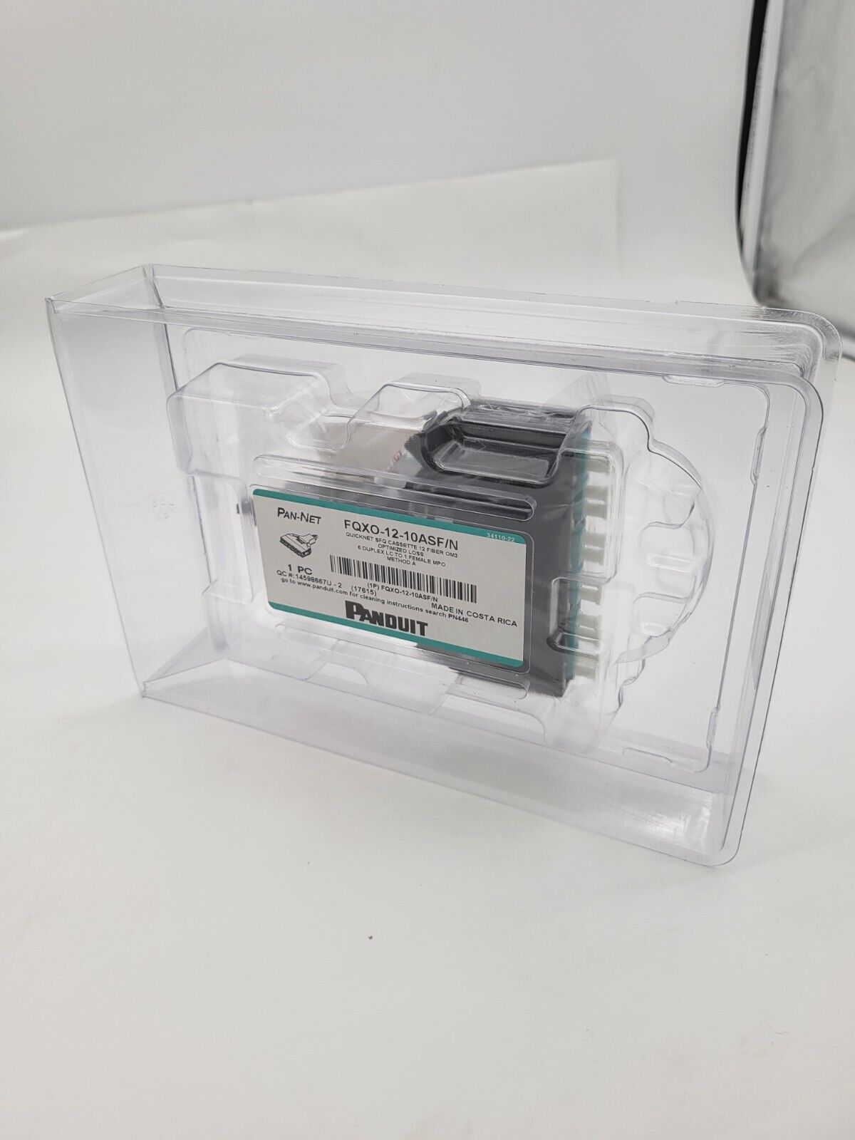 Panduit Pan-Net FQXO-12-10ASF/N Quicknet SFQ Cassette 12Fiber OM3 Optimized Loss