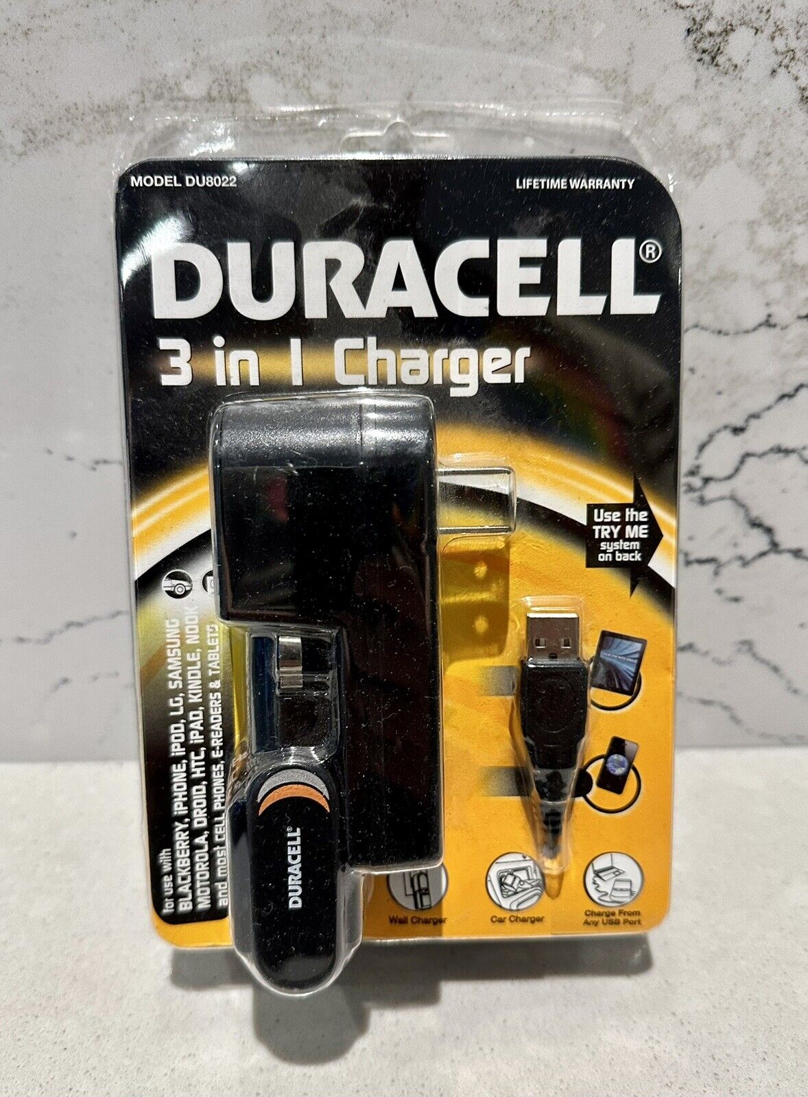 Duracell 3 In 1 Charger Use With iPod Nano iPod Touch iPhone And iPad Car Home