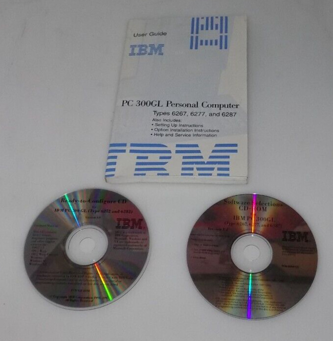 IBM PC 300GL PERSONAL COMPUTER USER GUIDE AND SOFTWARE DISKS TYPES 6267, 6277 +