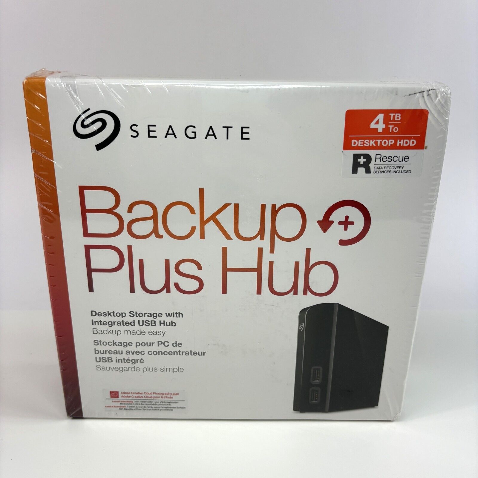 NEW SEAGATE Backup Plus Hub STEL4000100 4TB USB 3.0 External Hard Drive SEALED