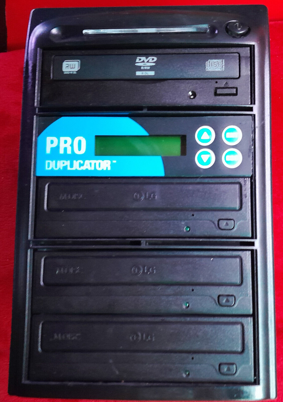 LG Pro Duplicator 1 TO 3 CD DVD Burner Duplication Tower. Tested.