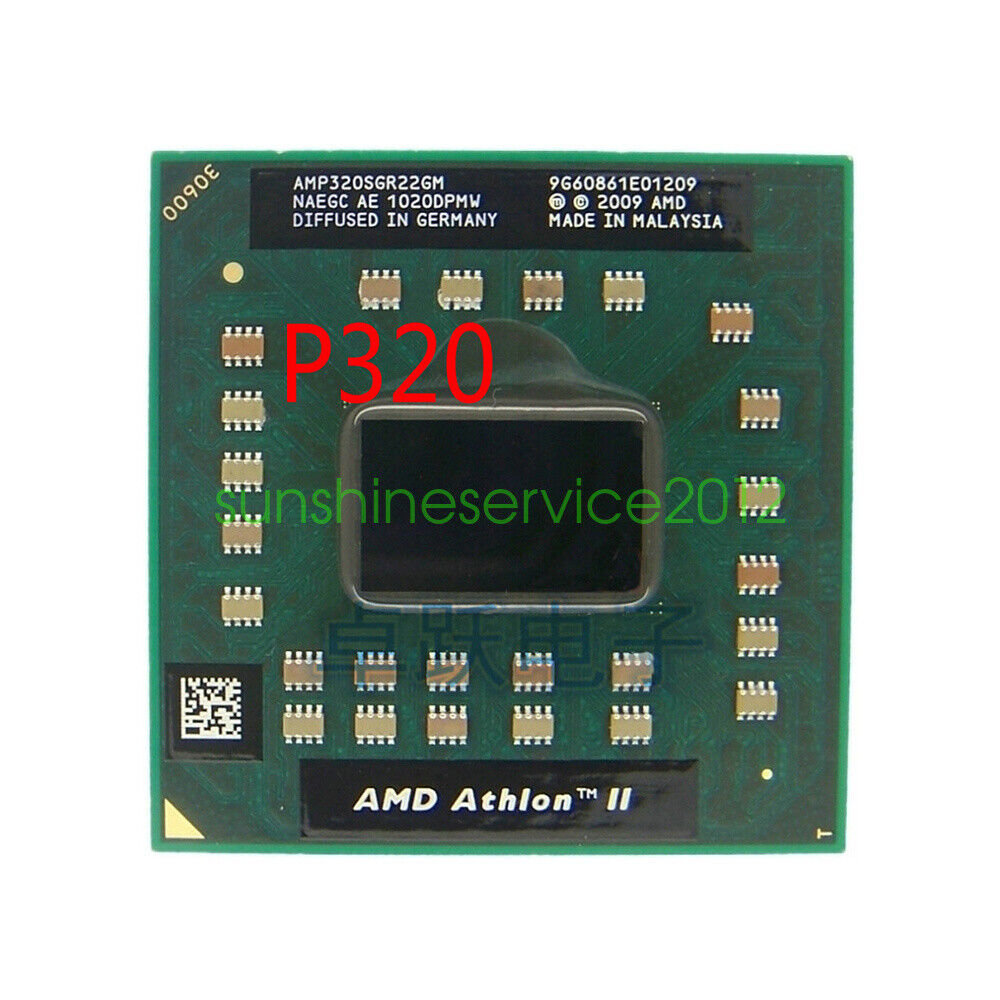 For AMD Athlon II Dual-Core Mobile P320 AMP320SGR22GM 2.1 GHz CPU Socket S1
